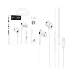 Auscultadores com Cabo Hoco M111 Pro Primero com Microfone Lightning 1,2m Branco